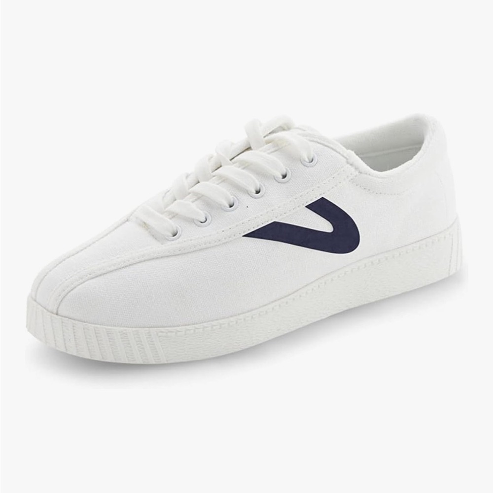 NWT Tretorn Off-White and Navy Sneakers